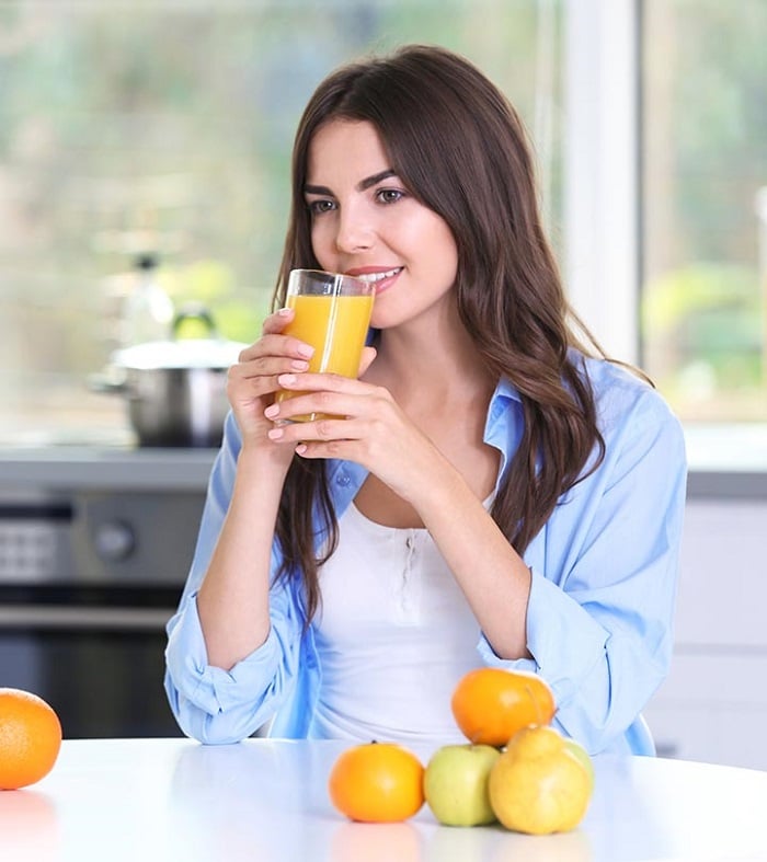 uống nước cam nhiều có giảm cân không