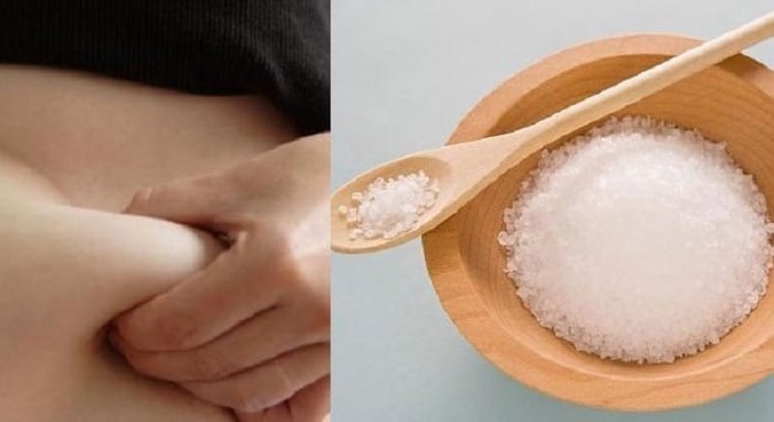 cách làm tan mỡ bụng bằng muối