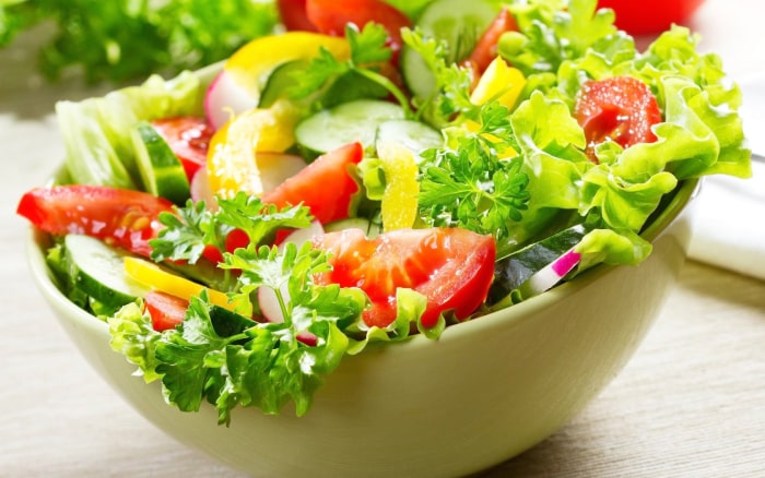 salad trộn dầu giấm giảm cân