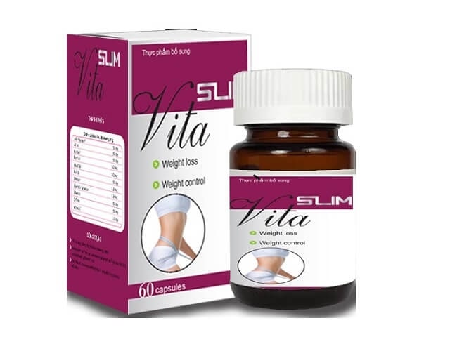 Sản phẩm hỗ trợ giảm cân Slim Vita 1 hộp gồm 6 viên.