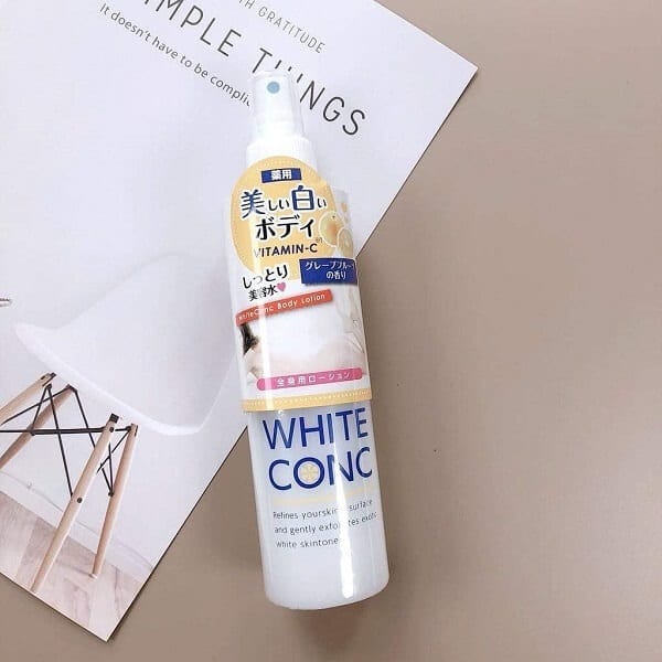 white conc body lotion