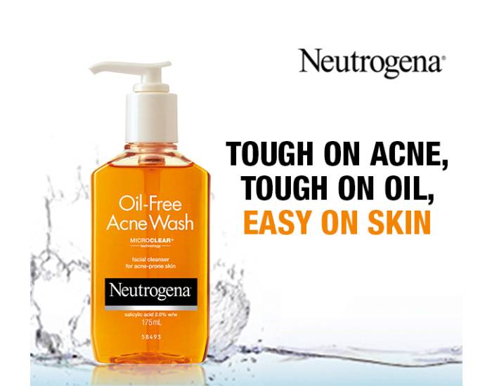 sữa rửa mặt neutrogena oil-free acne wash review