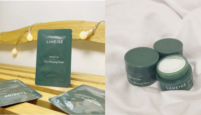 mặt nạ ngủ laneige cica sleeping mask review
