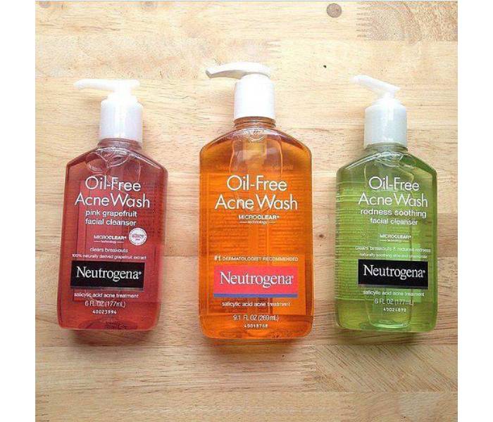 sữa rửa mặt neutrogena oil-free acne wash 269ml