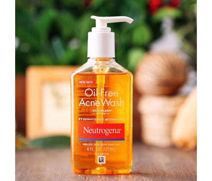 sữa rửa mặt neutrogena oil-free acne wash 177ml