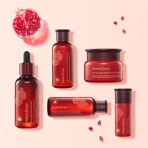 set innisfree lựu đỏ