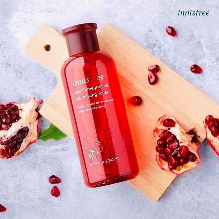 bộ mỹ phẩm innisfree lựu đỏ