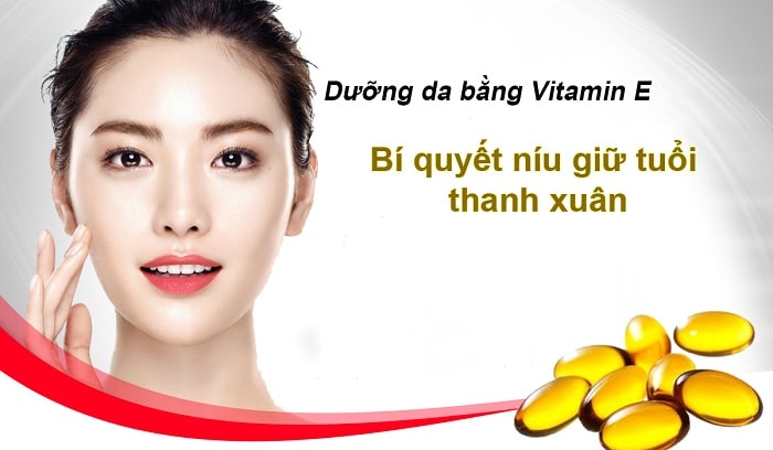 dưỡng da bằng vitamin e